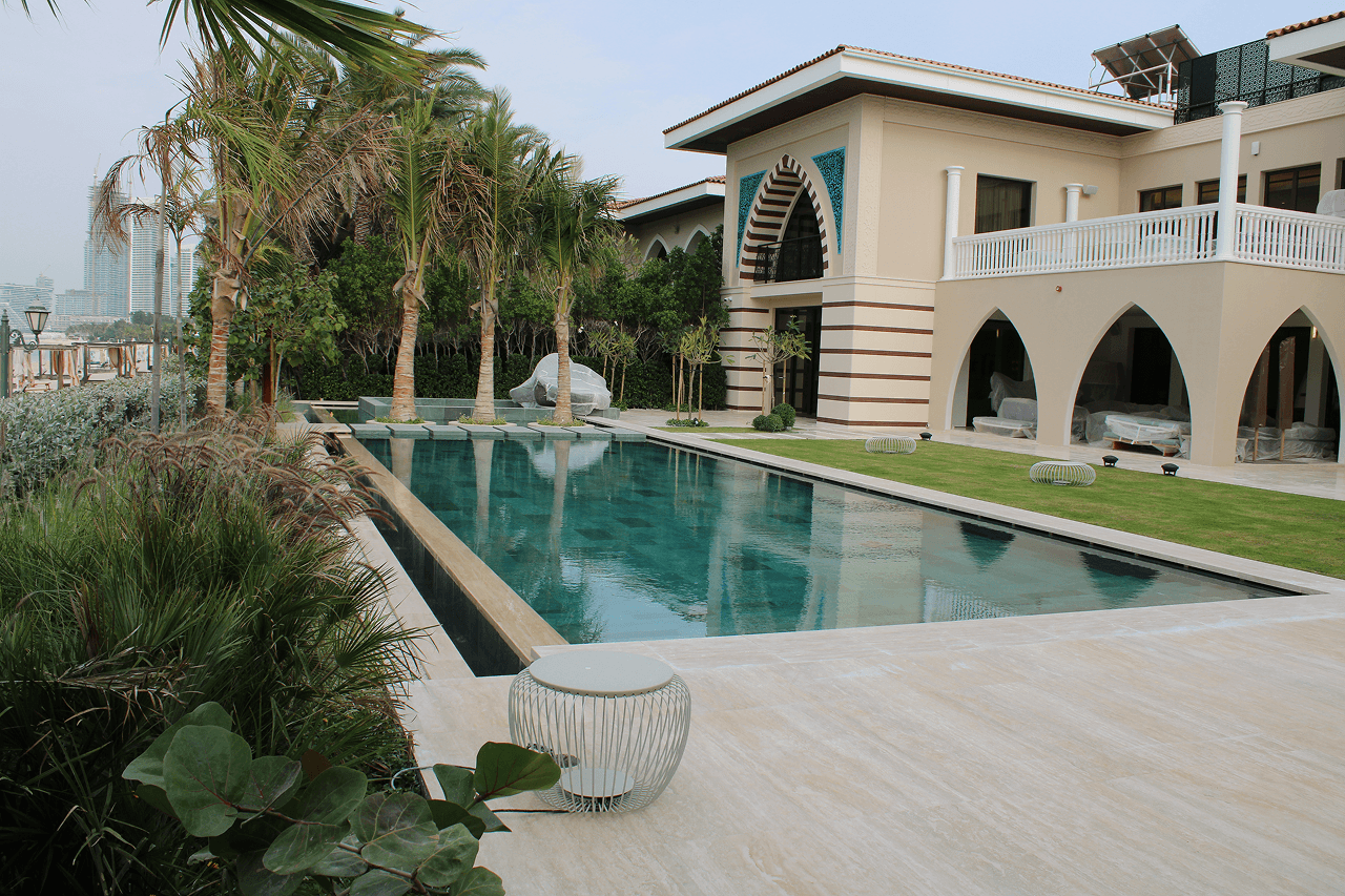 Hard landscape & Swimming Pool Works in Zabeel Saray Villa 37, Dubai